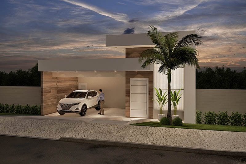Sloping ground floor house plan