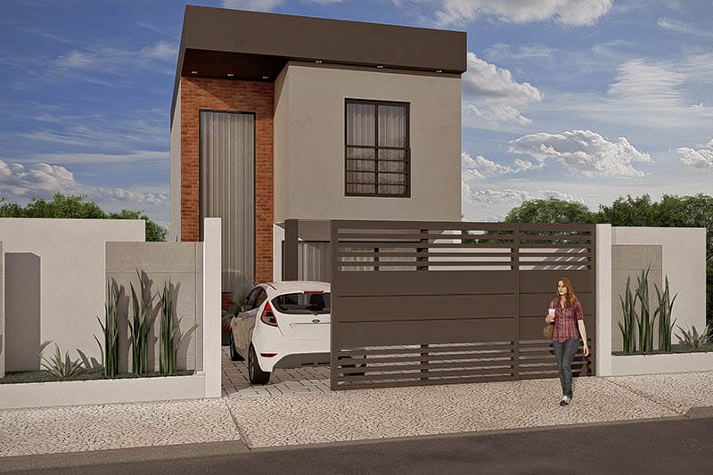 Floor plan with 2 bedrooms