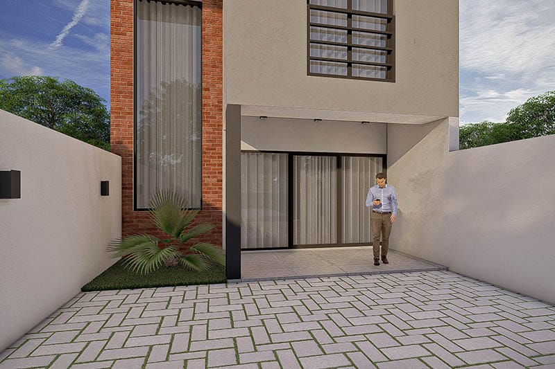 Floor plan with 2 bedrooms
