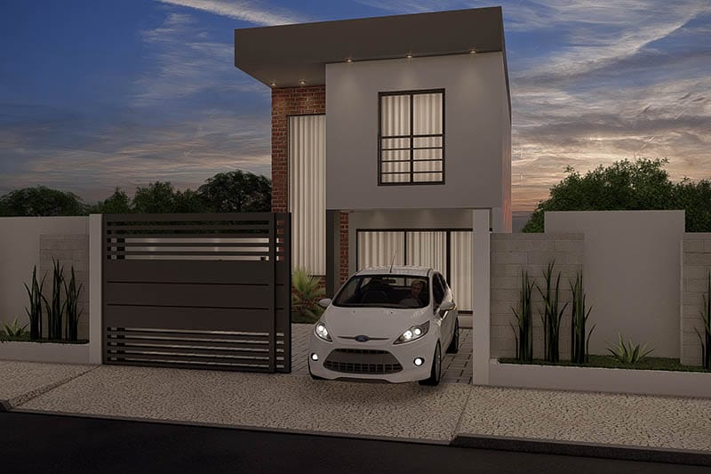 Floor plan with 2 bedrooms