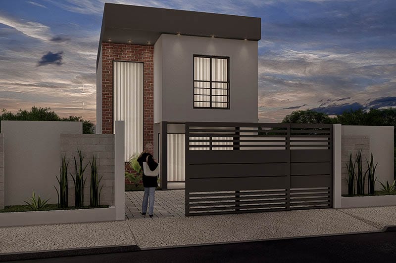 Floor plan with 2 bedrooms