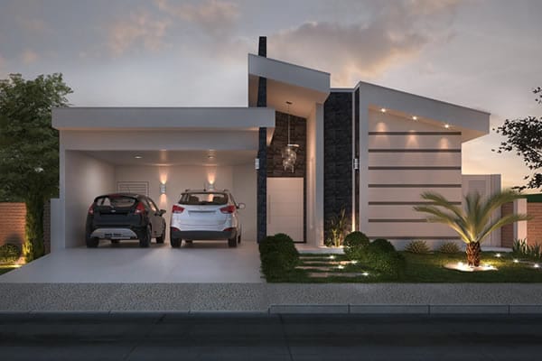 Ground floor house plan with gourmet area