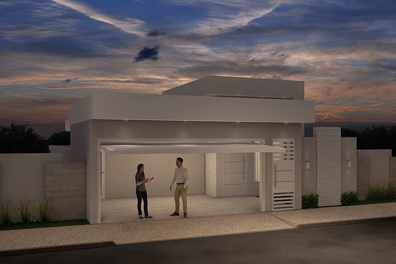 Clean and modern house project