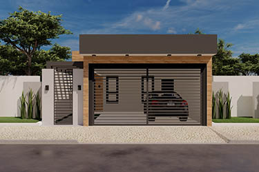 Small house plan with gourmet area