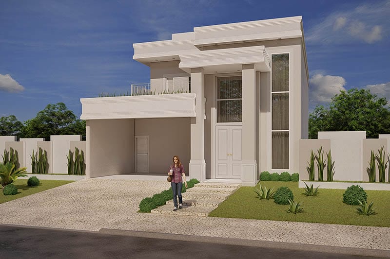 Neoclassical floor plan