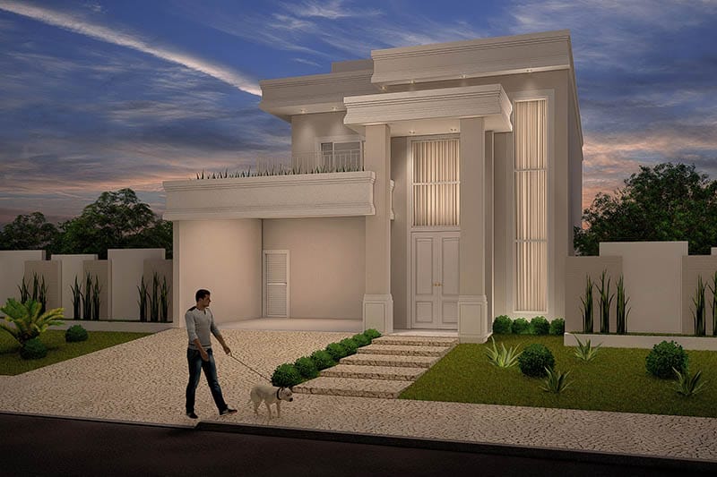 Neoclassical floor plan
