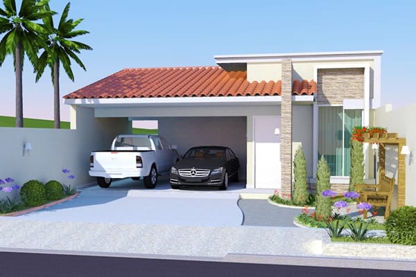 Ground floor with integrated environments