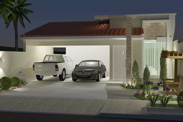 Ground floor with integrated environments