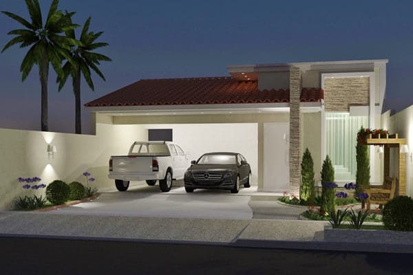 Ground floor with integrated environments