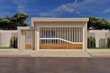 Design with gourmet area