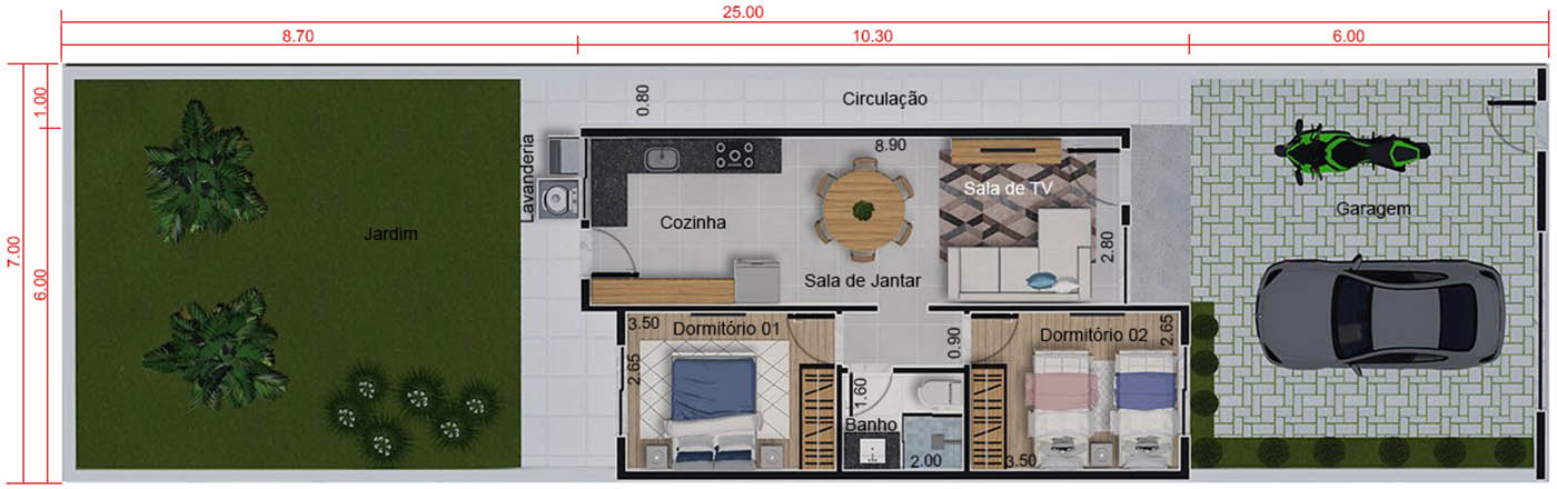 Popular house project7x25