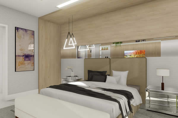 Two bedroom mezzanine and double