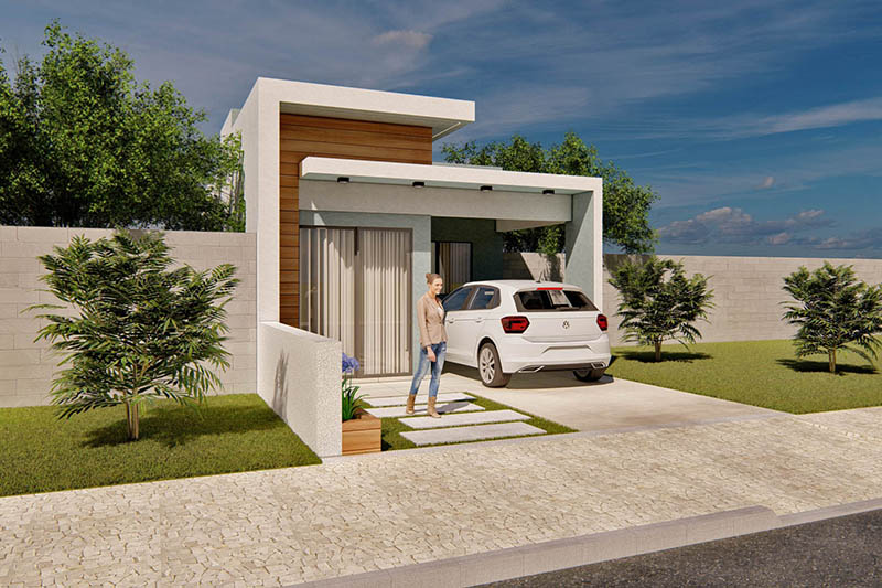 50m² single storey house