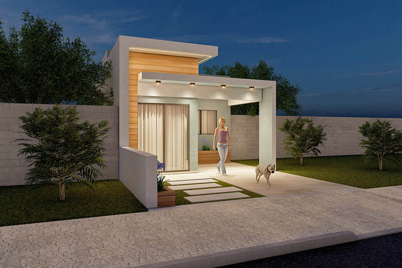 50m² single storey house