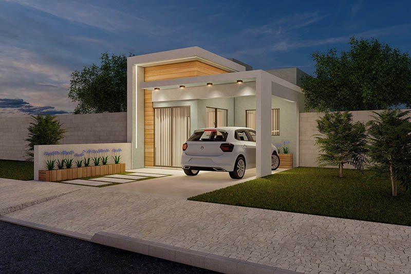 50m² single storey house