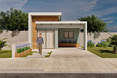 60m² single storey house