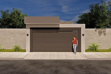 100m² floor plan with suite