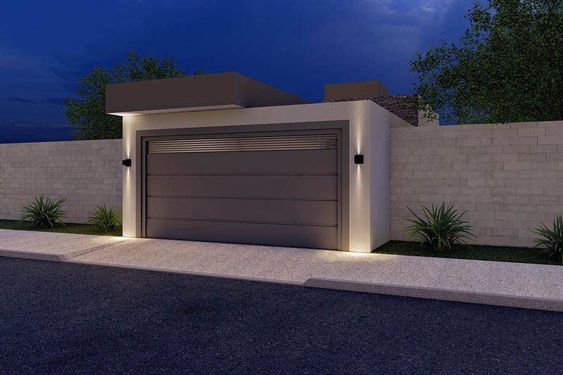100m² floor plan with suite