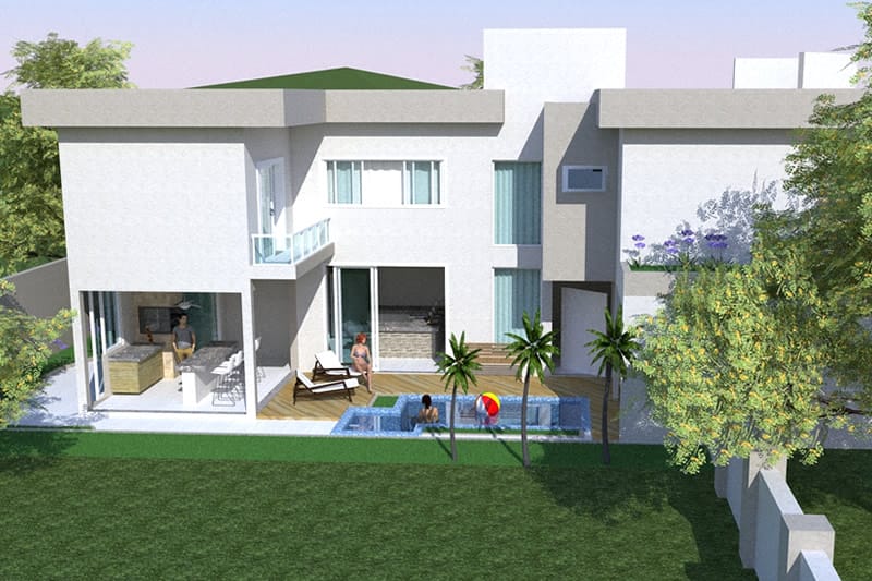Sobrado project with gourmet area