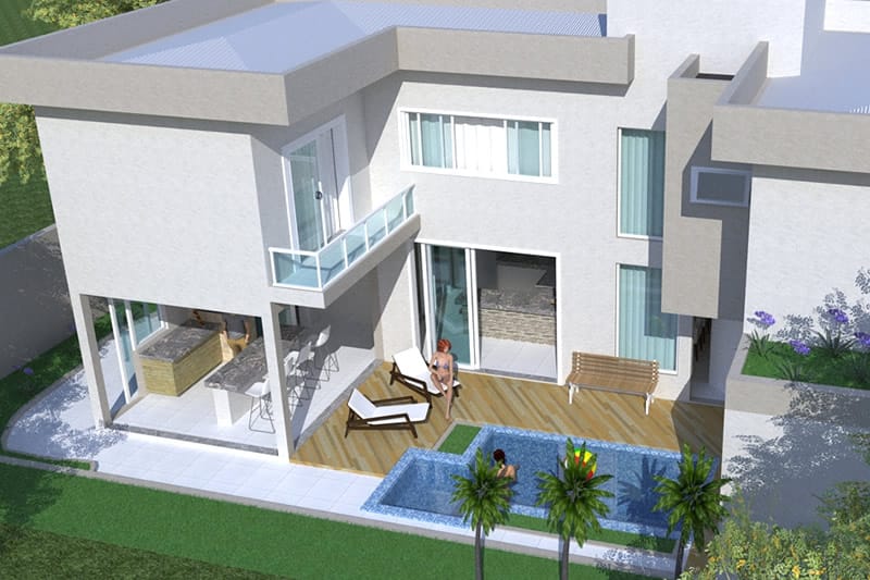 Sobrado project with gourmet area