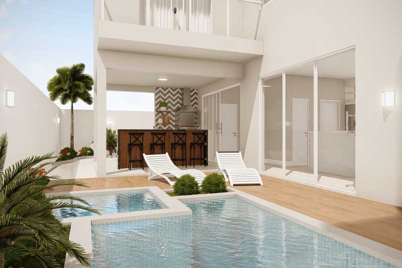 Sobrado project with gourmet area