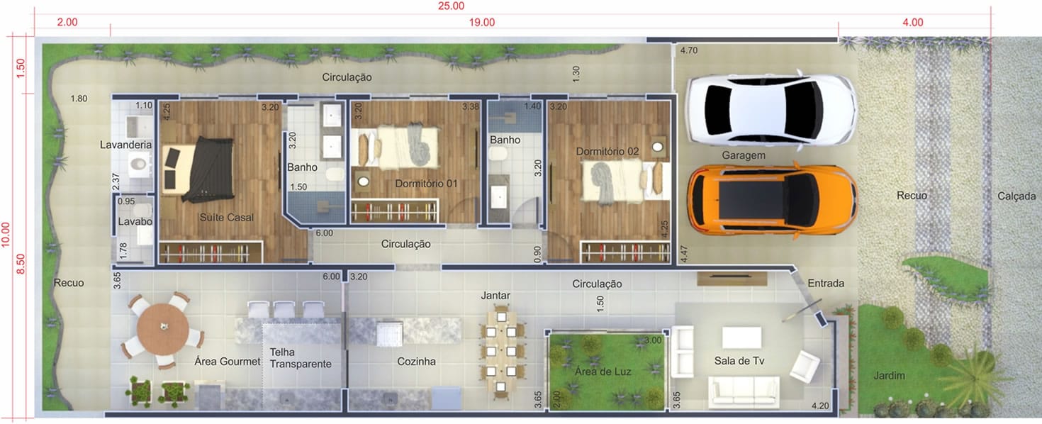 Contemporary Floor Plan Floor Plan10x25