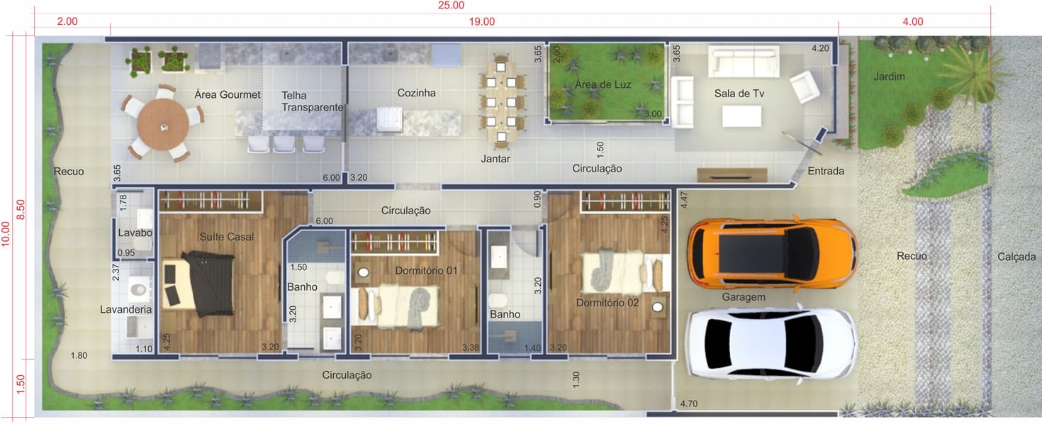 Contemporary Floor Plan Floor Plan10x25