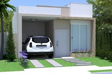 Simple house plan with garage