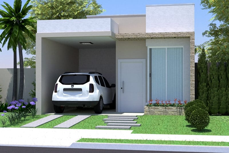 Simple house plan with garage