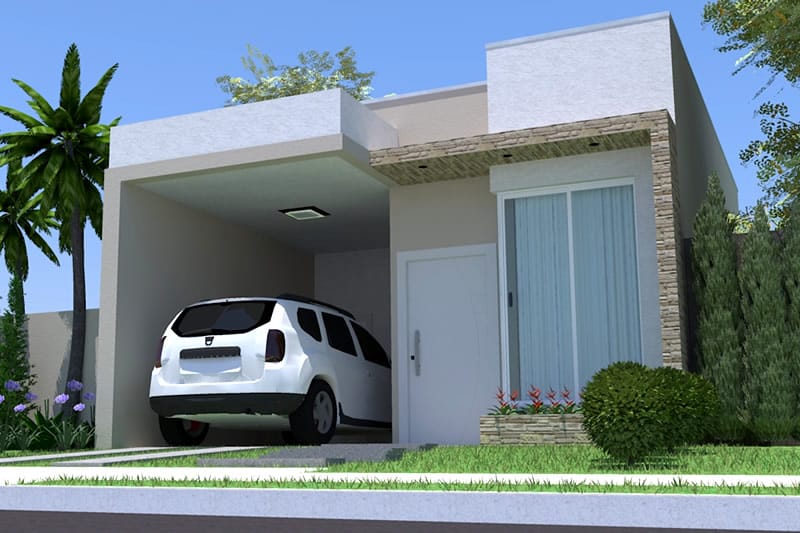 Simple house plan with garage