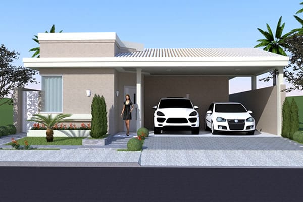 Ground floor house plan with office