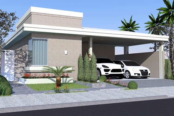 Ground floor house plan with office
