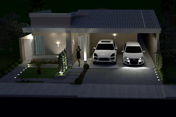 Ground floor house plan with office