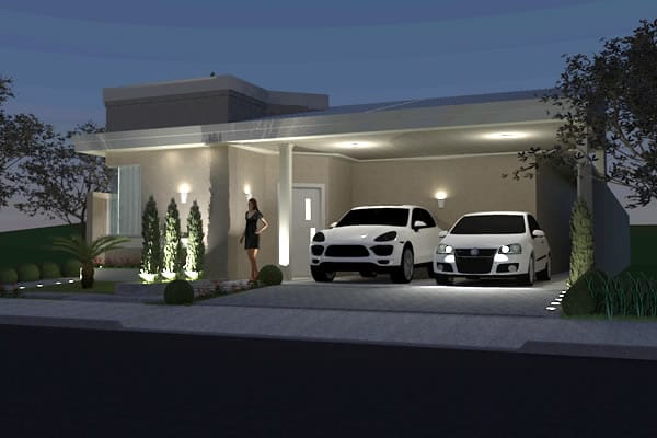 Ground floor house plan with office