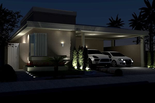 Ground floor house plan with office