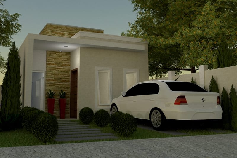 Simple and modern house plan