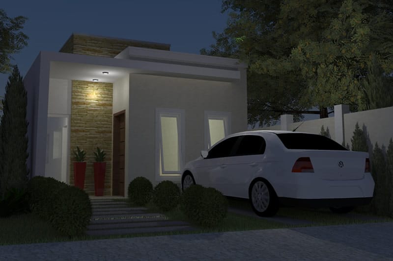 Simple and modern house plan