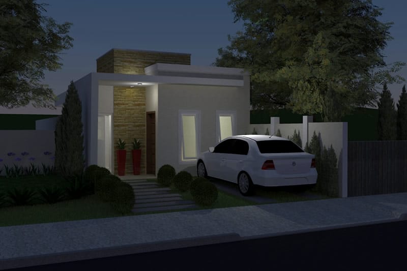 Simple and modern house plan