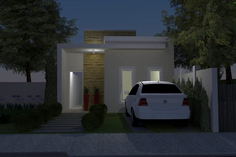 Simple and modern house plan