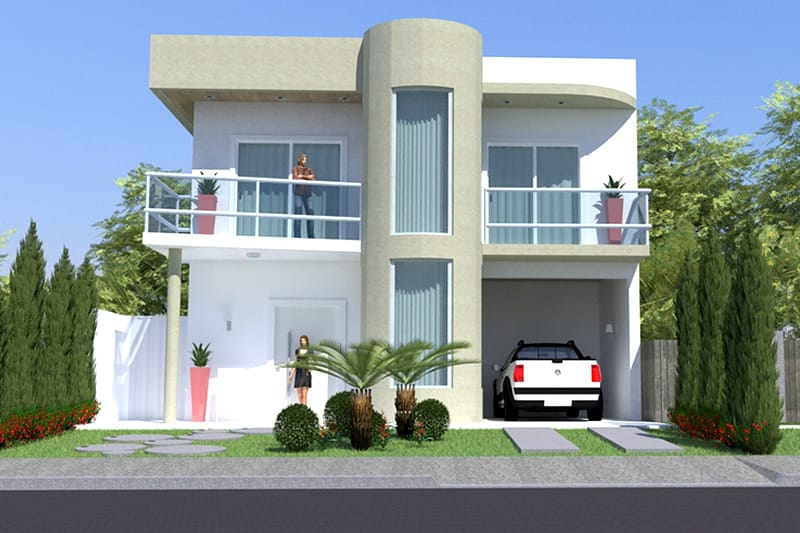 Contemporary floor plan