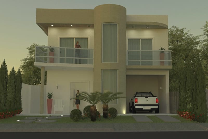 Contemporary floor plan