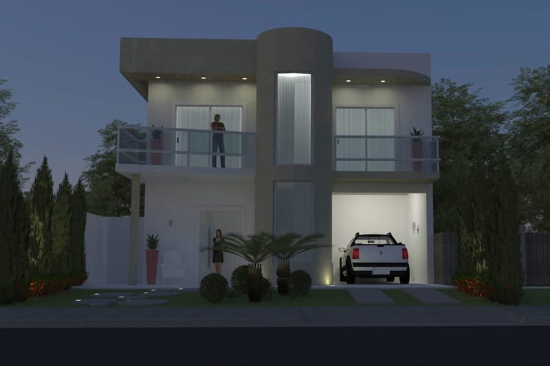 Contemporary floor plan