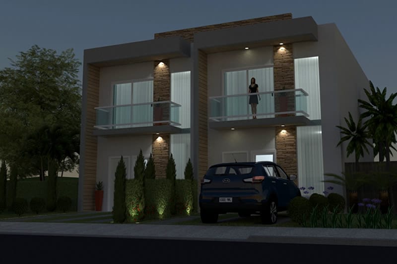 Single semi-detached townhouse