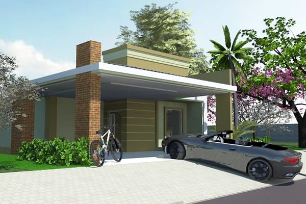 Ground floor house with large garage