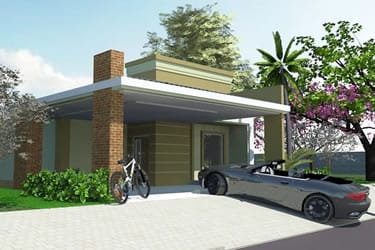 Ground floor house with large garage