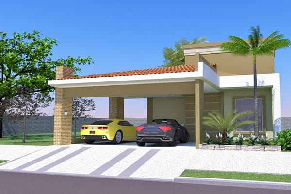 Ground floor house with large garage