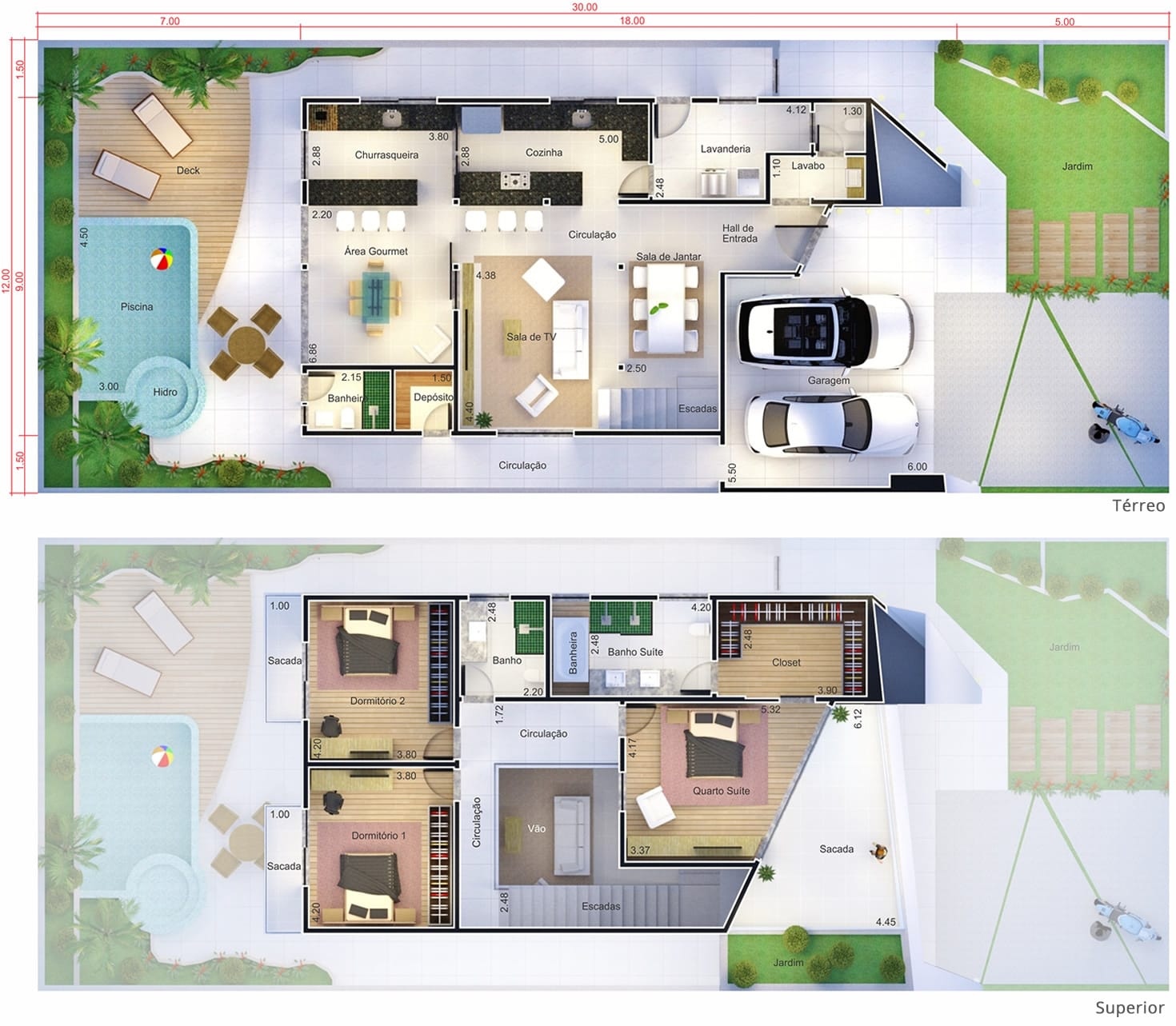 Innovative Loft Design12x30