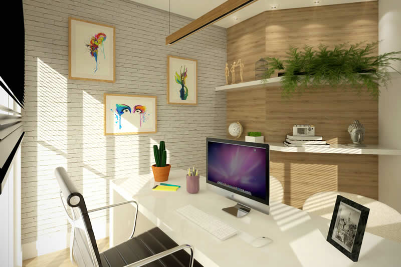 Floor plan with office