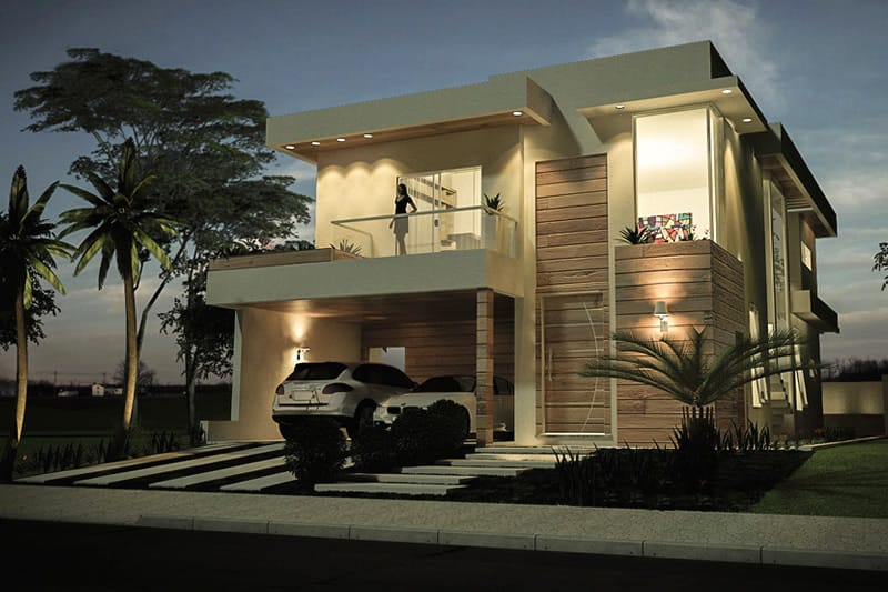 Floor plan with office