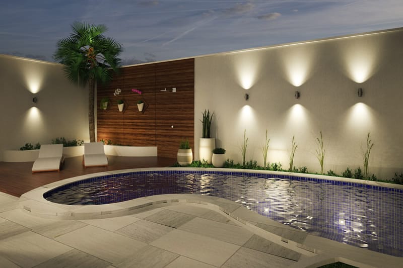Two storey house with wood flooring